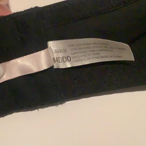 Intimates Black Padded T shirt  Bra 44 DDD - Picture 5 of 5